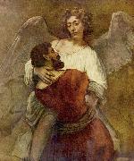 Rembrandt, Jakobs Kampf mit dem Engel
